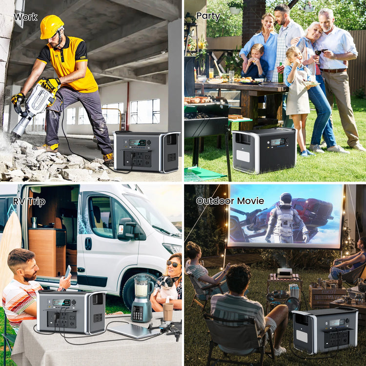 ALLPOWERS 2400W Draagbare Power Station 2048Wh LiFePO4 – 2 Uur Snelladen - Survivalpoint.online