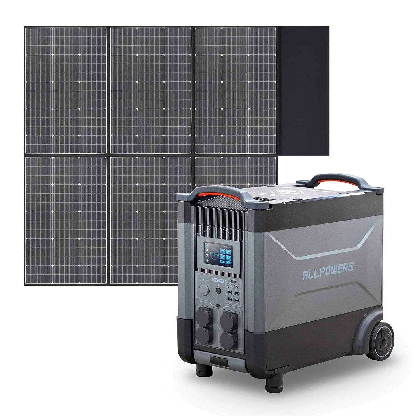 ALLPOWERS R4000 Power Station 3600Wh (4000W) + SP033 200W Zonnepaneel – Uitbreidbare Solargenerator
