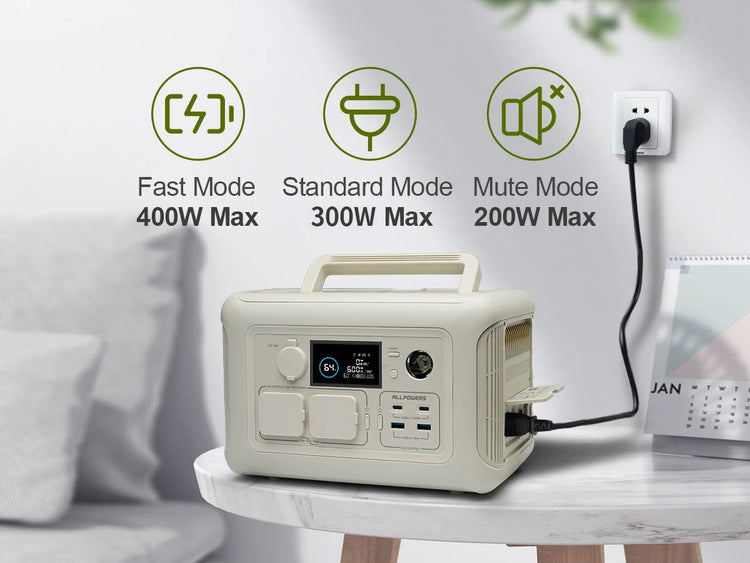 ALLPOWERS R600 Draagbare Powerstation 299Wh LiFePO4 met 100W Zonnepaneel - Survivalpoint.online