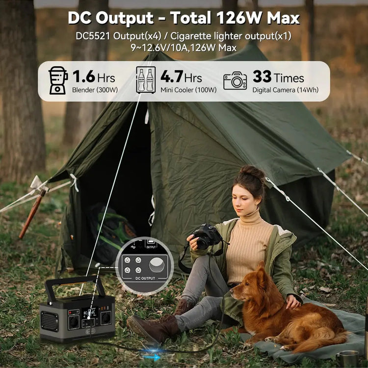 Flashfish 500W Power Station – 520Wh Solar Generator - Survivalpoint.online