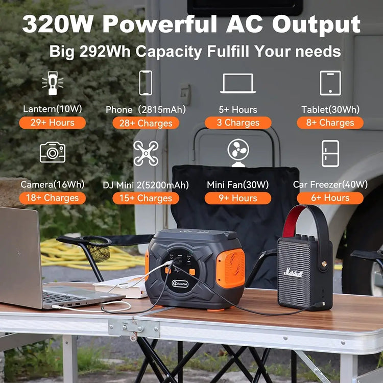 FF Flashfish A301 320W – 292Wh Solar Generator voor Noodstroom & Outdoor - Survivalpoint.online