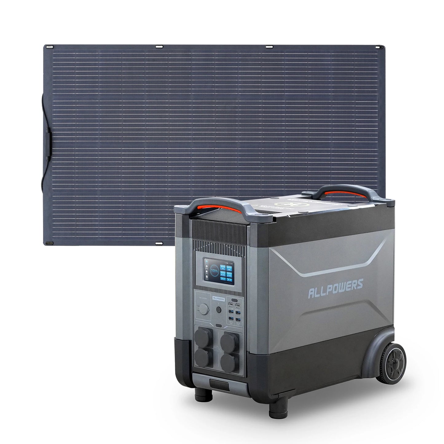 ALLPOWERS R4000 Power Station 3600Wh (4000W) + SP033 200W Zonnepaneel – Uitbreidbare Solargenerator