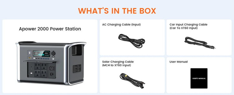 ALLPOWERS 2400W Draagbare Power Station 2048Wh LiFePO4 – 2 Uur Snelladen - Survivalpoint.online