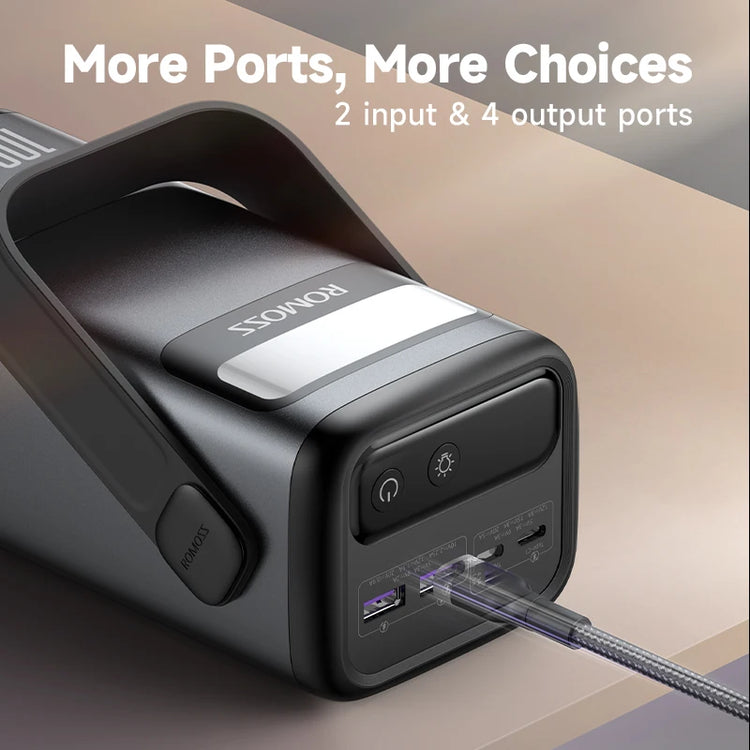 ROMOSS 60000mAh Power Bank 100W | Fast Charge & Laptop Ready - Survivalpoint.online