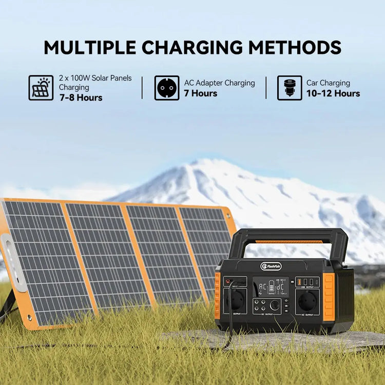 Flashfish 560W Power Station – Draagbare Zonnegenerator 520Wh - Survivalpoint.online