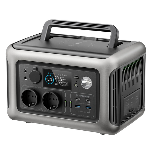 ALLPOWERS R600 – 600W Power Station | 299Wh LiFePO4 | Solar Option