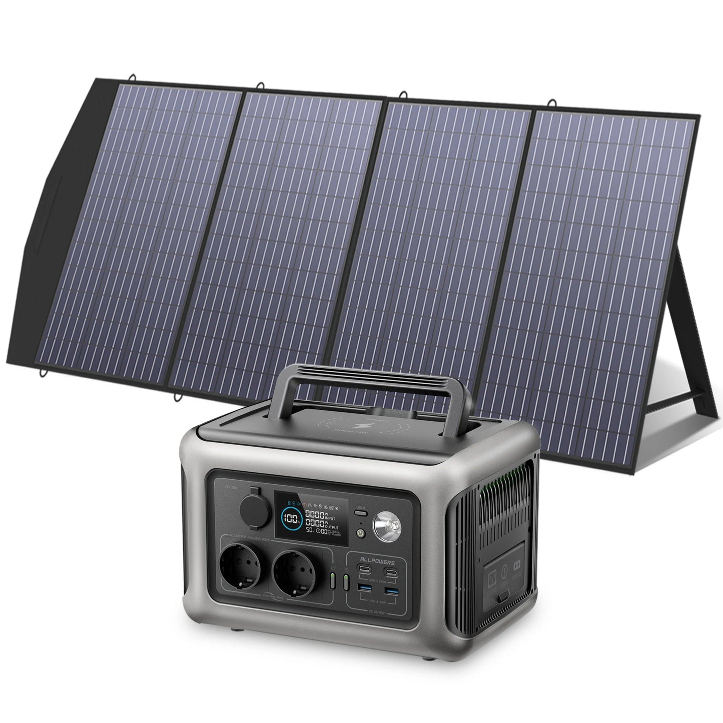 ALLPOWERS R600 Powerstation 600W (299Wh) LiFePO4 – Snelladen in 1 Uur |