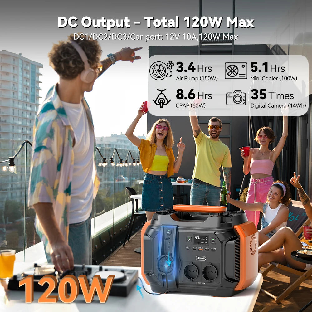 FF Flashfish 500W Solar Generator 540Wh – Power Station voor Outdoor