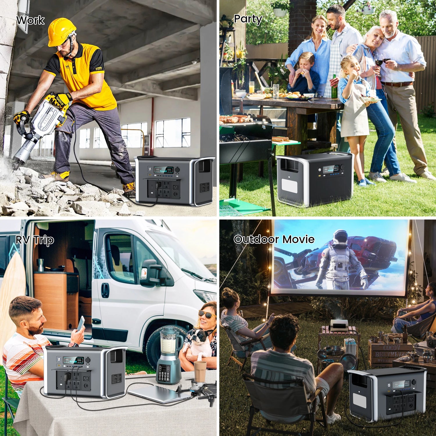 ALLPOWERS 2400W Draagbare Power Station 2048Wh LiFePO4 – 2 Uur Snelladen - Survivalpoint.online