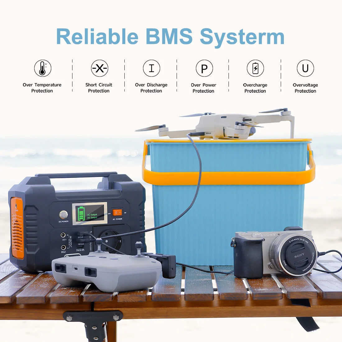 Flashfish 200W Power Station – Compact & Krachtig | Survivalpoint - Survivalpoint.online