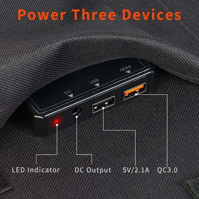 Flashfish 100W Opvouwbaar Zonnepaneel – 18V DC & 5V USB Output - Survivalpoint.online
