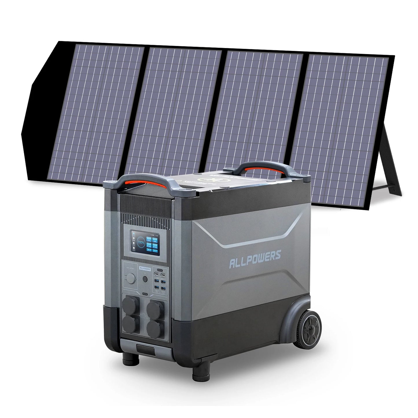 ALLPOWERS R4000 Power Station 3600Wh (4000W) + SP033 200W Zonnepaneel – Uitbreidbare Solargenerator