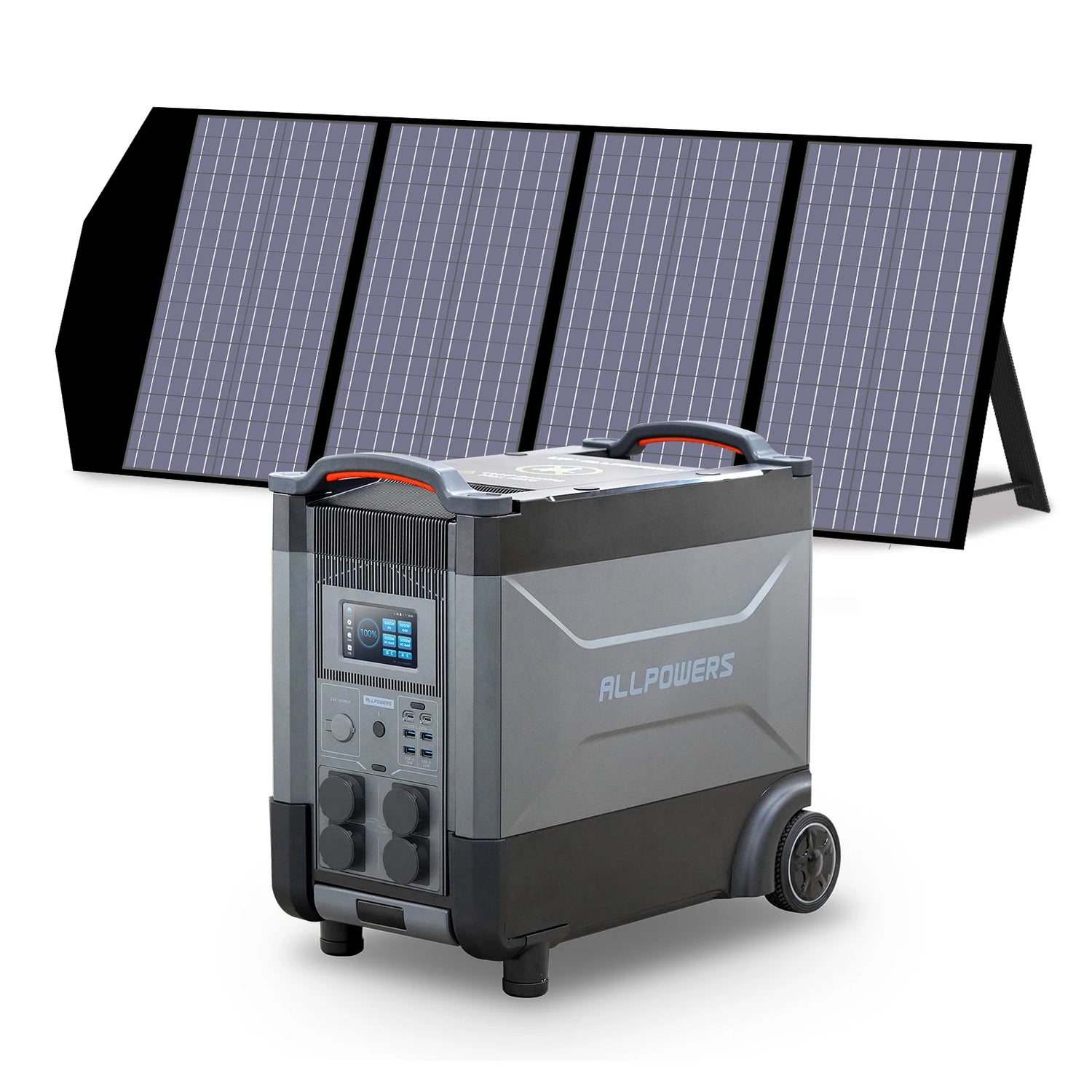 ALLPOWERS R4000 Power Station 3600Wh (4000W) + SP033 200W Zonnepaneel – Uitbreidbare Solargenerator - Survivalpoint.online