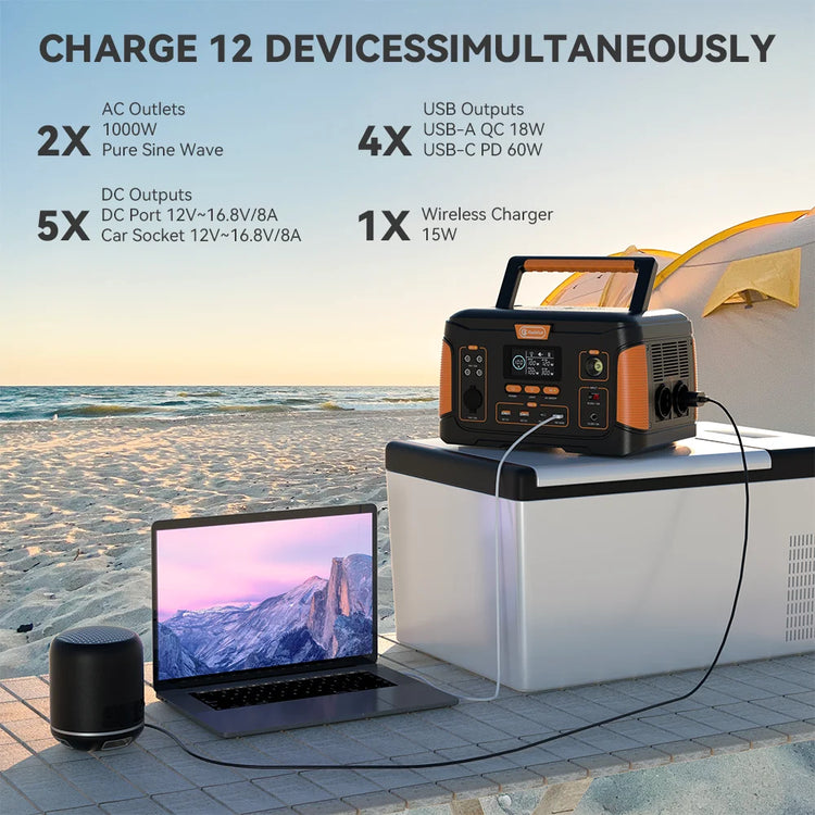 Flashfish 1000W Power Station – 932Wh Zonnegenerator - Survivalpoint.online