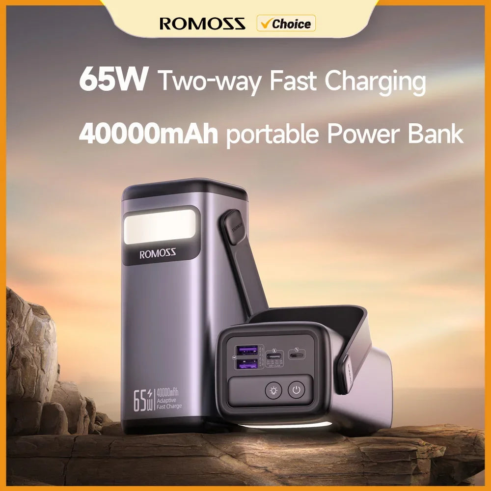 ROMOSS 65W Power Bank 40000mAh | Fast Charge voor Laptop - Survivalpoint.online