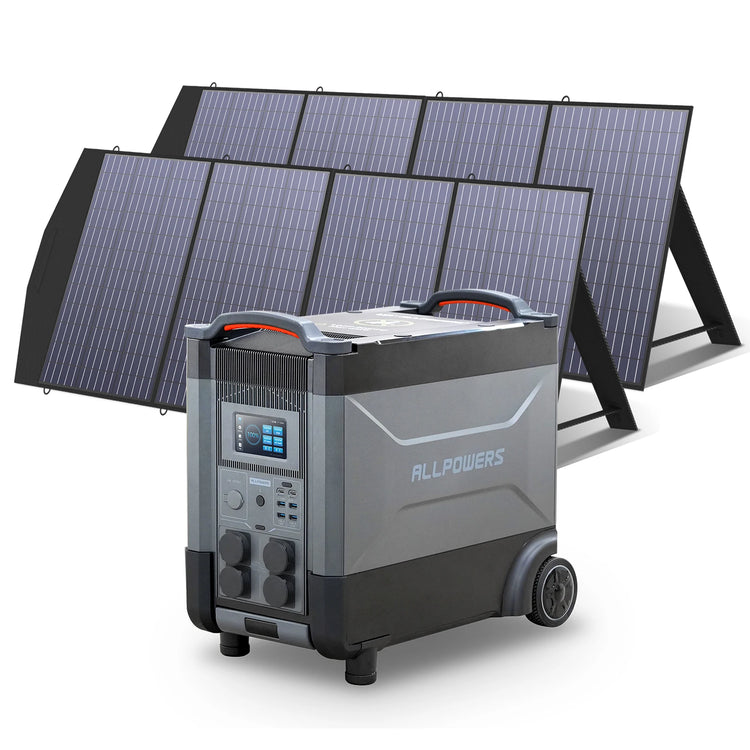 ALLPOWERS Power Station 3600Wh (4000W) – 110V/230V Solargenerator met SP033 Zonnepaneel - Survivalpoint.online
