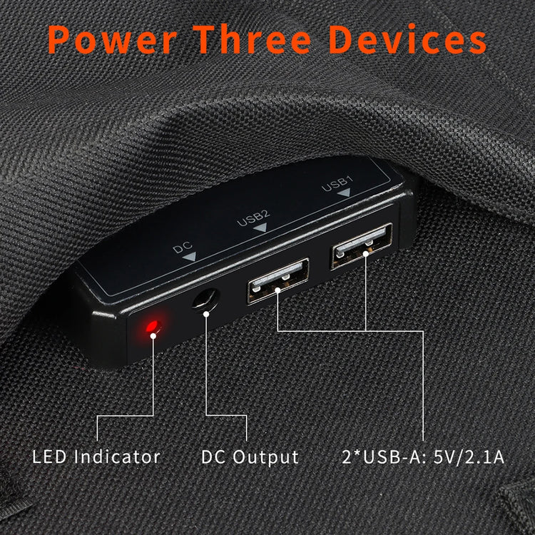 Flashfish 100W Draagbare Solar Charger – 18V & USB voor Outdoor - Survivalpoint.online