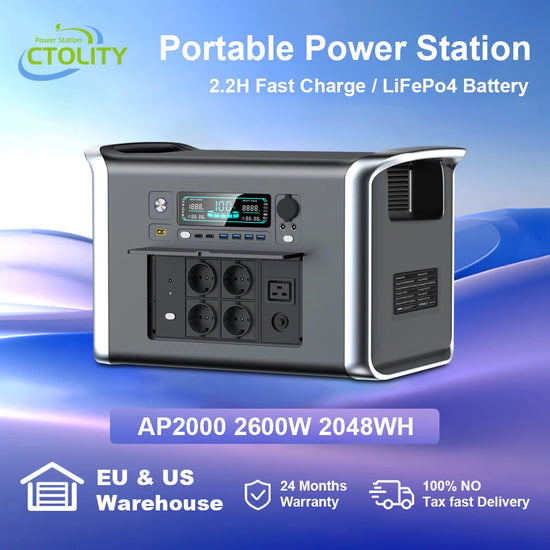 ALLPOWERS 2400W Draagbare Power Station 2048Wh LiFePO4 – 2 Uur Snelladen - Survivalpoint.online