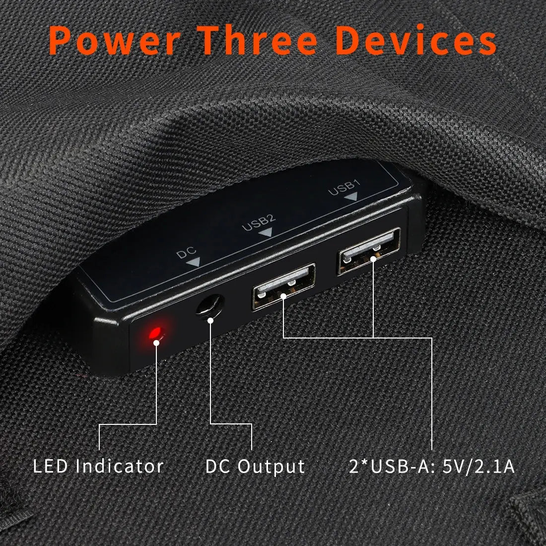 Flashfish 100W Opvouwbaar Zonnepaneel – USB & DC Output - Survivalpoint.online