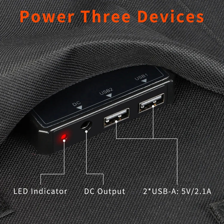 Flashfish 100W Opvouwbaar Zonnepaneel – USB & DC Output - Survivalpoint.online